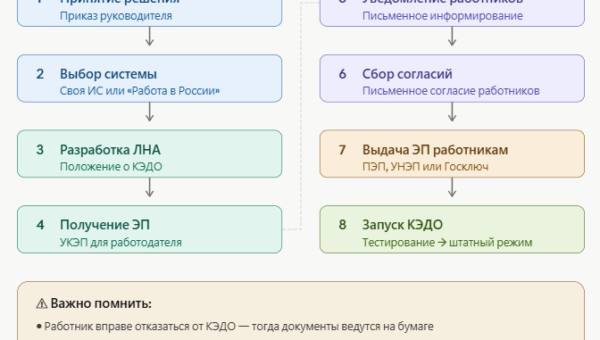 etapy vnedreniya kedo v organizatsii